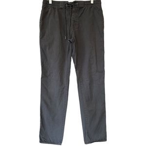 Linksoul Golf Gray Drawstring Elastic Waist Cotton Slim Straight‎ Pants Mens S